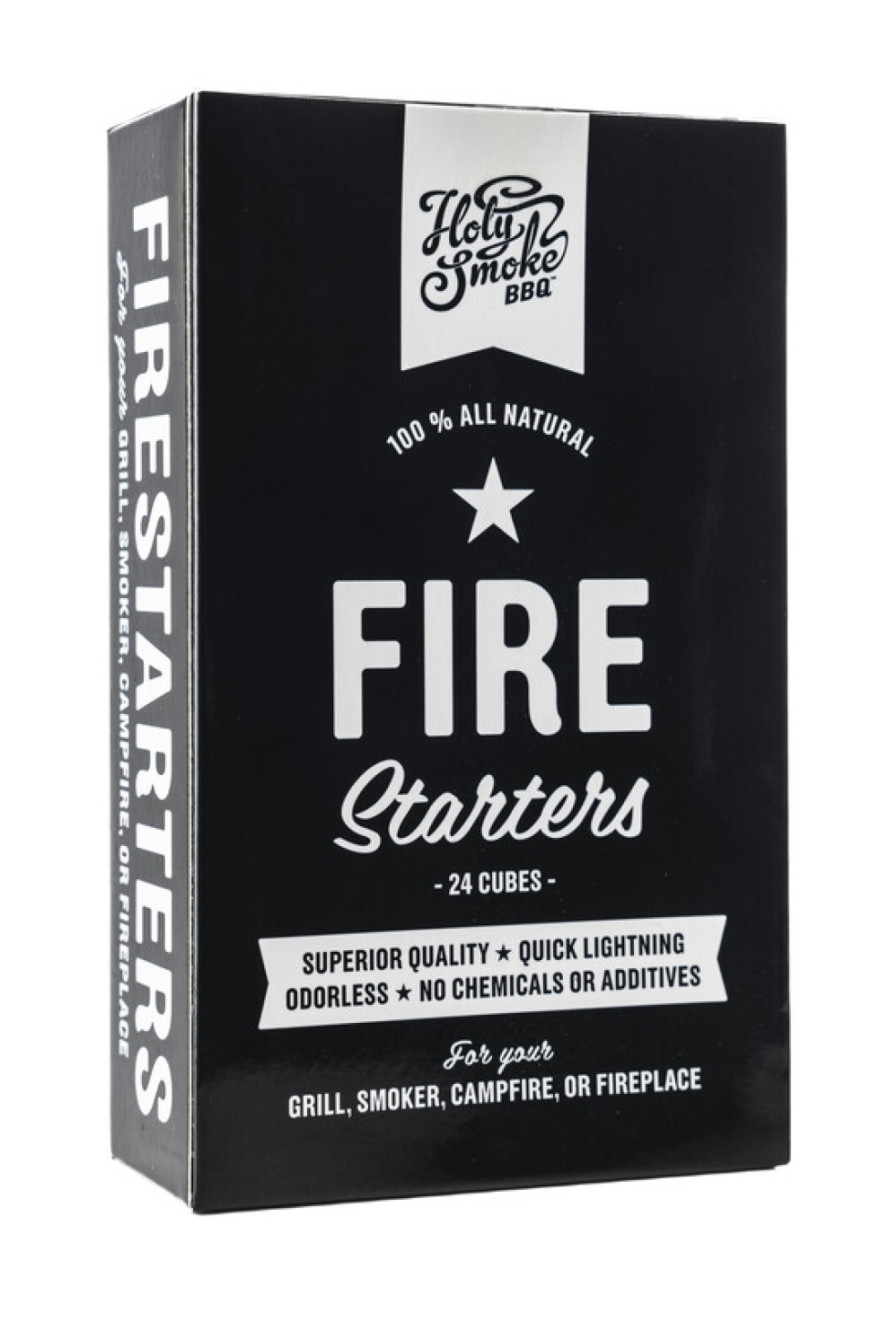 Charbon de bois, Naturel, 24 Cubes - Holy Smoke dans le groupe Barbecues, plaques de cuisson et Fours / Barbecue à charbon et à briquettes / charbon de bois l\'adresse The Kitchen Lab (1282-27987)