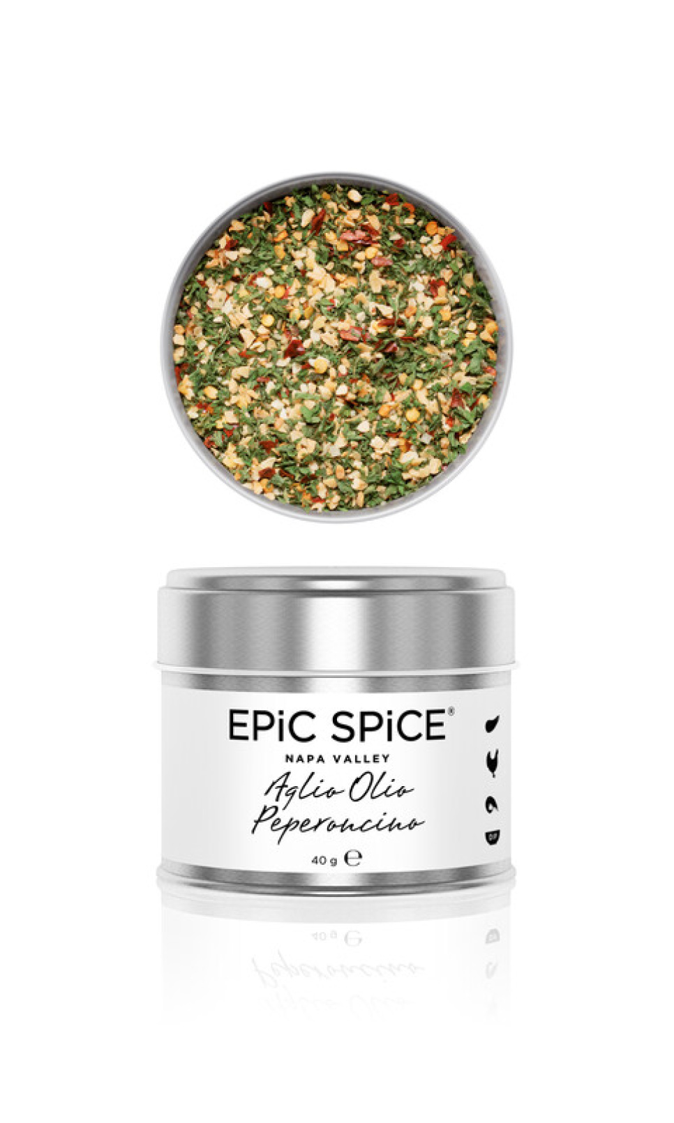 Aglio Olio Peperoncino, mélange d\'épices, 40g - Epic Spice dans le groupe Cuisine / Épices et Arômes / Épices l\'adresse The Kitchen Lab (1282-28173)