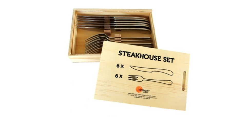 Lot de couverts à steak Julia, grand, 12 pièces dans le groupe Arts de la table / Couverts / Couverts l\'adresse The Kitchen Lab (1284-12785)