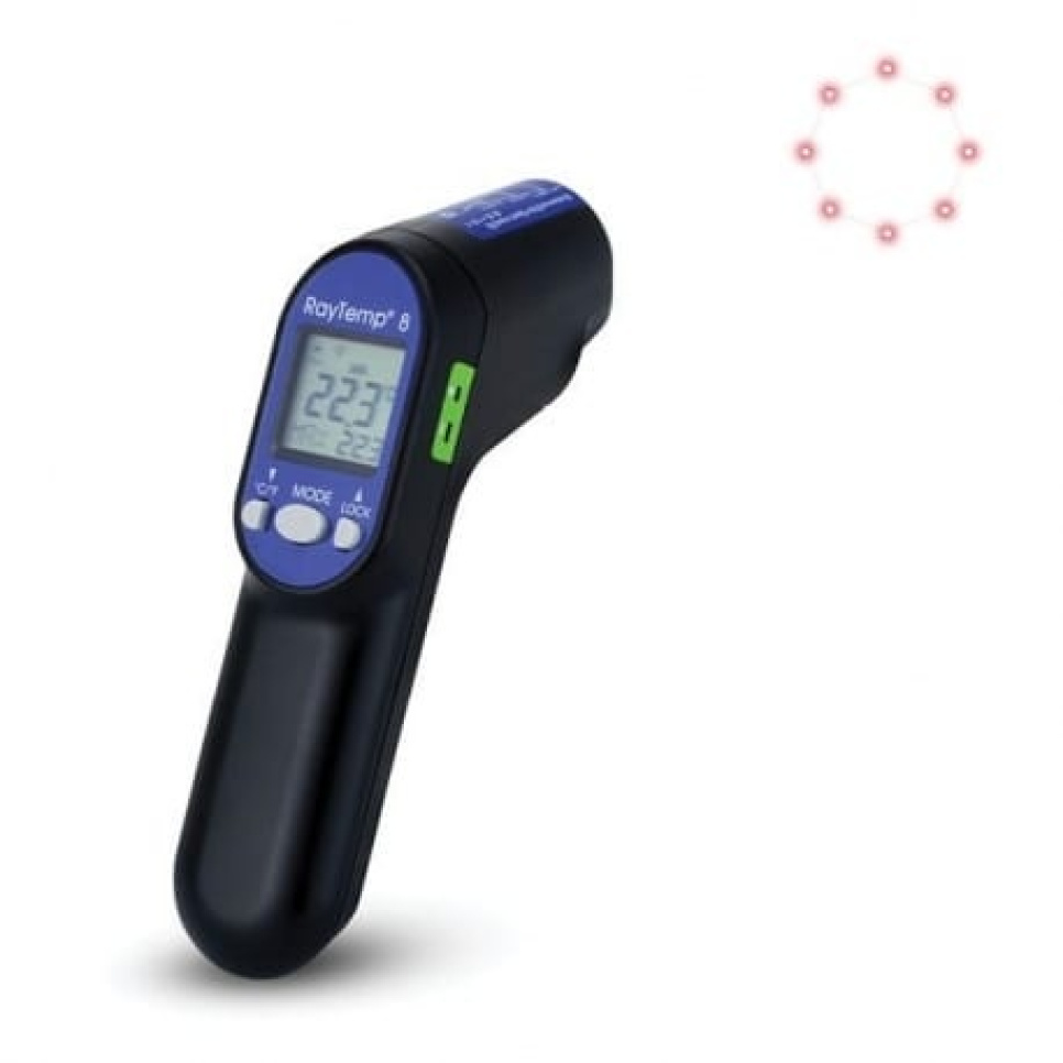 Thermomètre IR RayTemp 8 avec connecteur type K - ETI dans le groupe Cuisine / Jauges et verres doseurs / Thermomètres de cuisine / Thermomètres laser l\'adresse The Kitchen Lab (1284-22157)