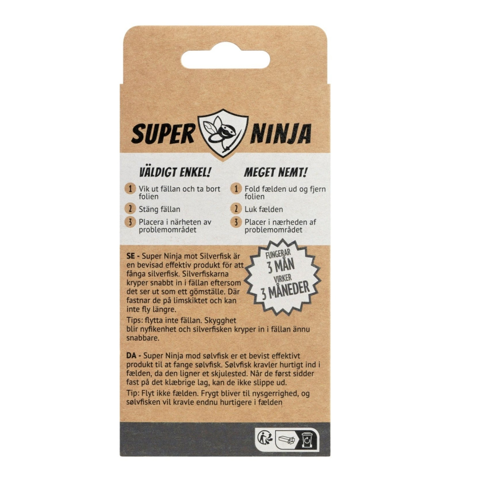 Piège à lépismes, paquet de 3 - Super Ninja