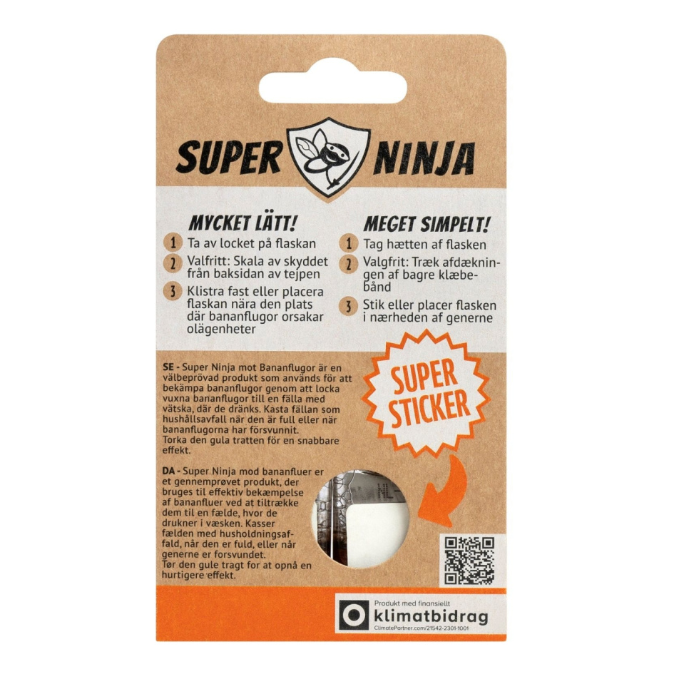 Piège à mouches à fruits - Super Ninja