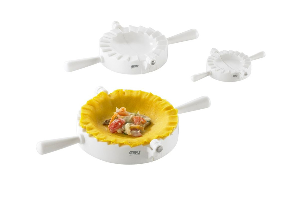 Presse à ravioli/dumpling en plastique, lot de 3 - Gefu dans le groupe Cuisine / Ustensiles de cuisine / Cuisine asiatique l\'adresse The Kitchen Lab (1316-28286)