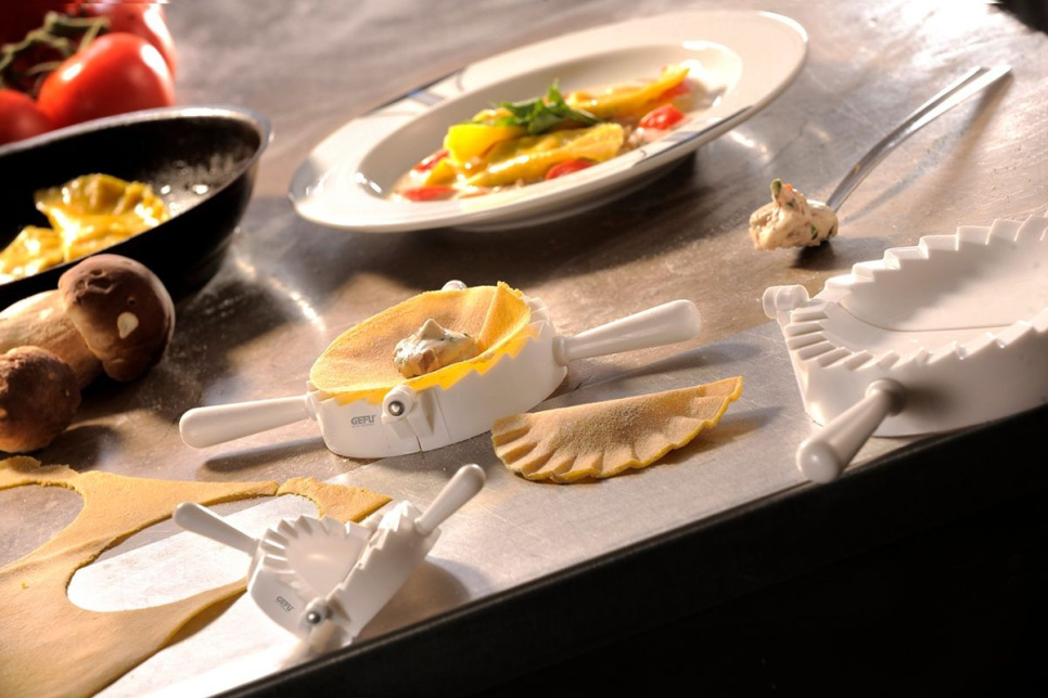 Presse à ravioli/dumpling en plastique, lot de 3 - Gefu