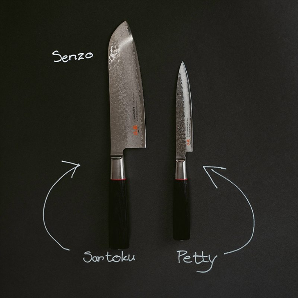 Set de couteaux Senzo, Santoku + petty - Suncraft dans le groupe Cuisine / Couteaux de cuisine / Set de couteaux l\'adresse The Kitchen Lab (1317-27137)