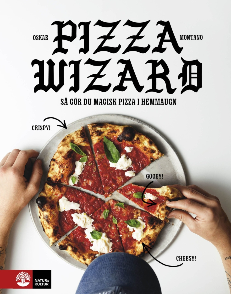 Pizza wizard: Så gör du magisk pizza i hemmaugn - Oskar Montano dans le groupe Cuisine / Livres de cuisine / Ingrédients & Techniques / Pâtes & Pizza l\'adresse The Kitchen Lab (1355-25569)