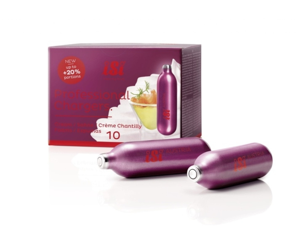 Cartouches crème, chargeurs professionnels (N2O) - iSi dans le groupe Cuisine / Siphon / Cartouches l\'adresse The Kitchen Lab (1362-17421)