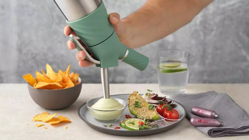 Siphon à crème, Creative Whip Premium, 0,5L, Wave Green - iSi