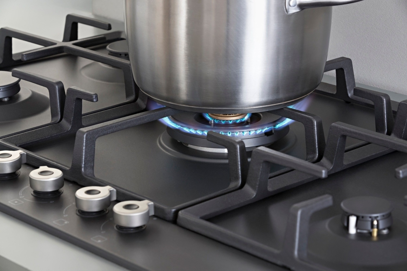 Table de cuisson à gaz noir mat, 60 cm, Professional Bertazzoni