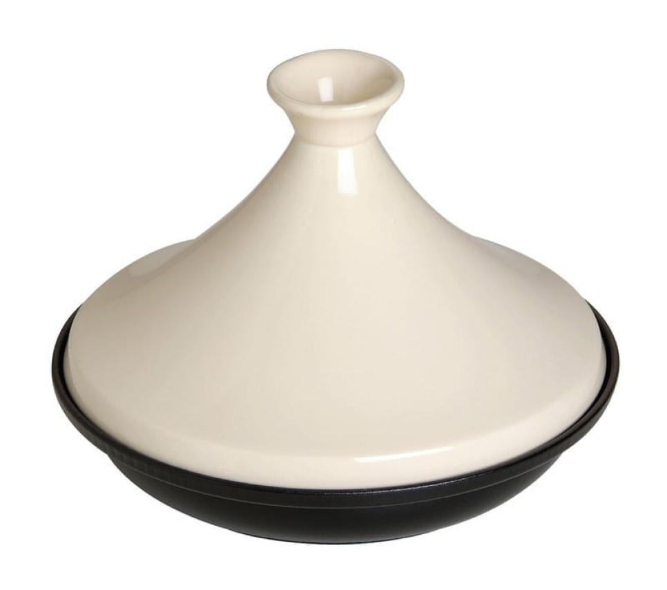 Tajine en fonte, 20cm, Noir/crème - Staub dans le groupe Cuisine / Casseroles et poêles / Plat à tajine l\'adresse The Kitchen Lab (1418-13100)