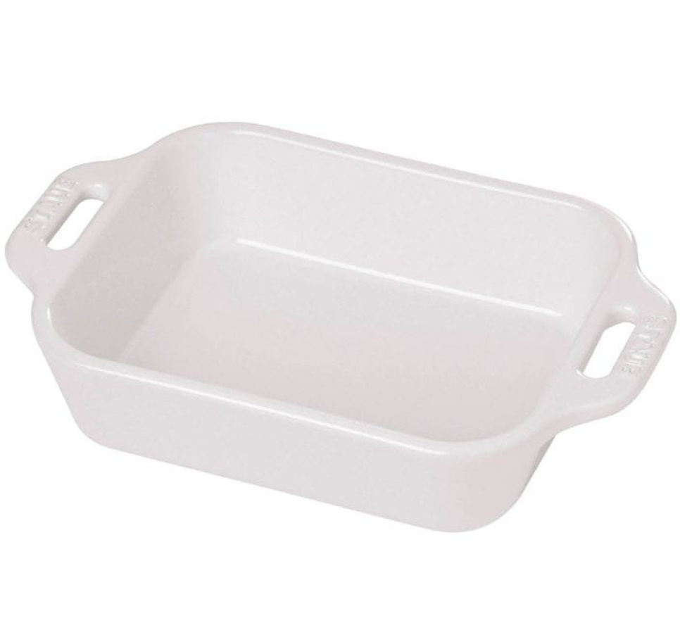 Forme rectangulaire, blanc - Staub dans le groupe Cuisine / Plats de cuisson et produits GastroNorms / Moules pour le four l\'adresse The Kitchen Lab (1418-17389)