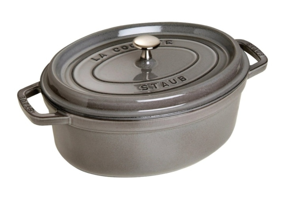 Poêle ovale en fonte, gris - Staub dans le groupe Cuisine / Casseroles et poêles / Casseroles l\'adresse The Kitchen Lab (1418-17424)