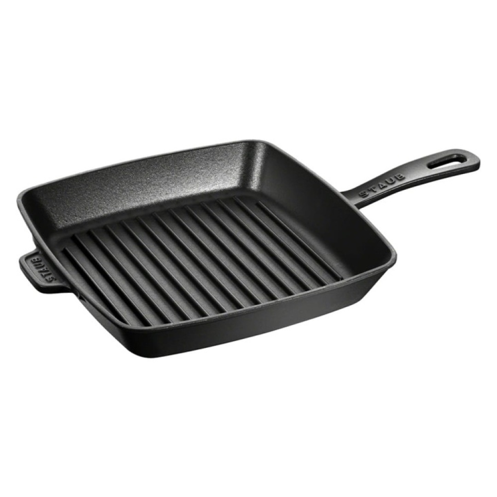 Poêle grill en fonte, Noir - Staub dans le groupe Cuisine / Poêle à frire / Poêles grill l\'adresse The Kitchen Lab (1418-17546)