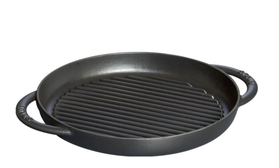 Poêle grill en fonte, ronde - Staub dans le groupe Cuisine / Poêle à frire / Poêles grill l\'adresse The Kitchen Lab (1418-17591)