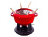 Caquelon à fondue rouge, 20 cm - Staub
