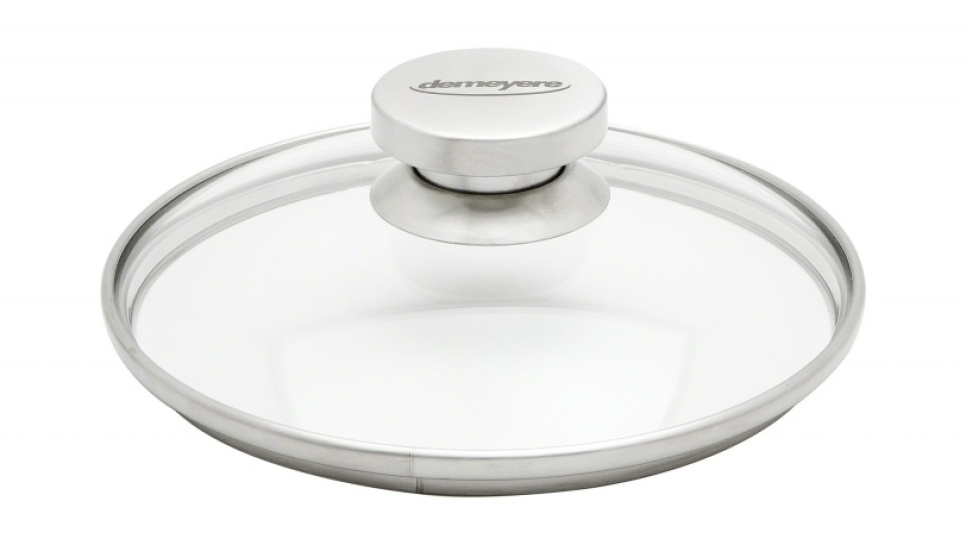 Couvercle en verre avec bouton en acier, Spécialités - Demeyere dans le groupe Cuisine / Poêle à frire / Accessoires et couvercles l\'adresse The Kitchen Lab (1418-21917)