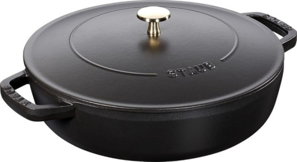 Sauteuse Christera, noire - Staub dans le groupe Cuisine / Poêle à frire / Sauteuse l\'adresse The Kitchen Lab (1418-24304)