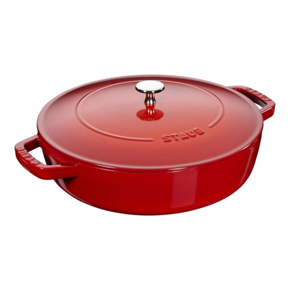 Sauteuse, Chistera, Rouge - Staub dans le groupe Cuisine / Poêle à frire / Sauteuse l\'adresse The Kitchen Lab (1418-24320)