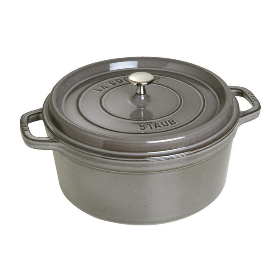 Cocotte en Fonte Émaillée, Grise - Staub dans le groupe Cuisine / Casseroles et poêles / Casseroles l\'adresse The Kitchen Lab (1418-36383)