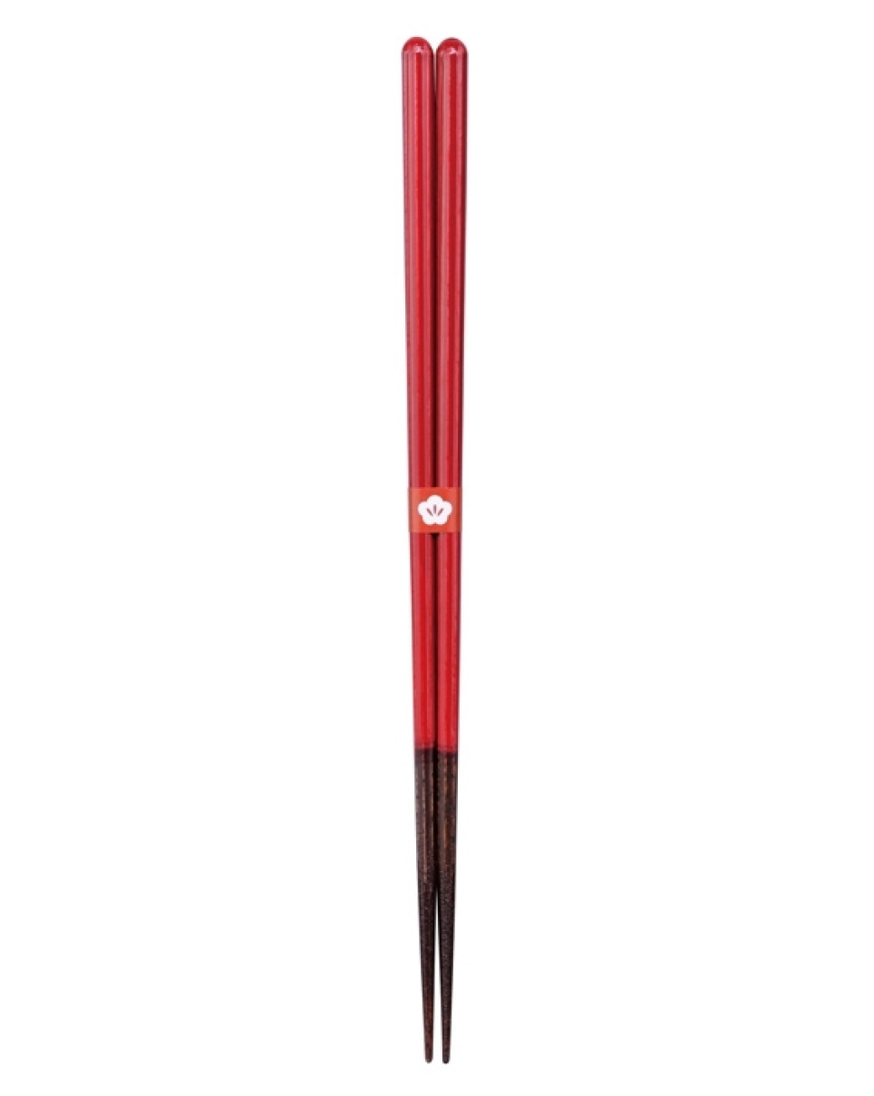 Baguettes, Irosukashi Kurenaino Yashio Red - Kawai dans le groupe Cuisine / Ustensiles de cuisine / Cuisine asiatique l\'adresse The Kitchen Lab (1422-23132)