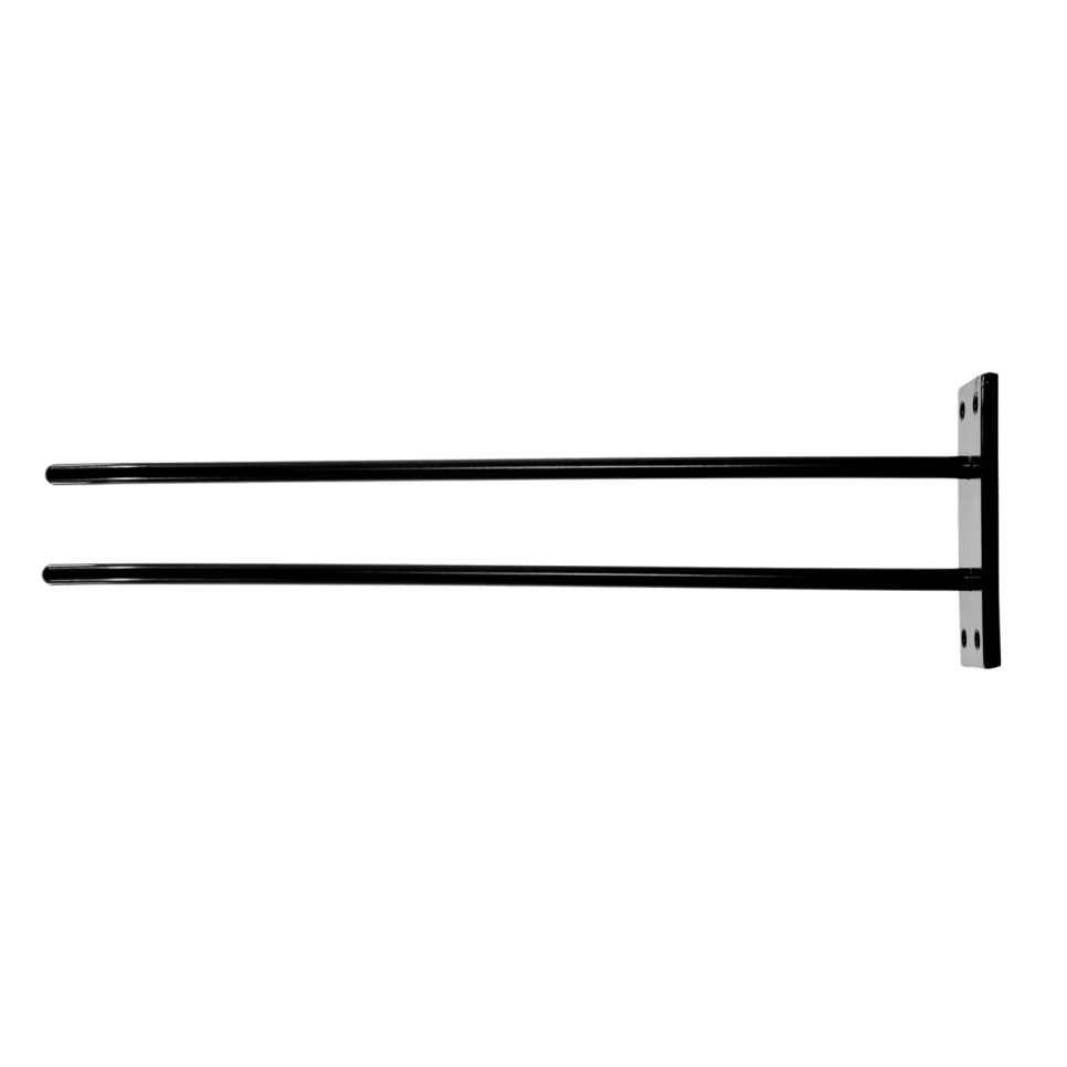 Cintre en verre pour le montage mural - noir, 3 verres - Hippie de Luxe