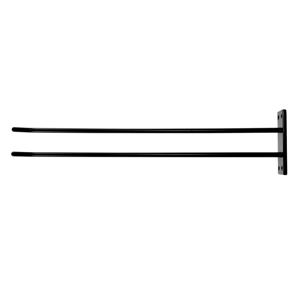 Cintre en verre pour le montage mural - noir, 4 verres - Hippie de Luxe