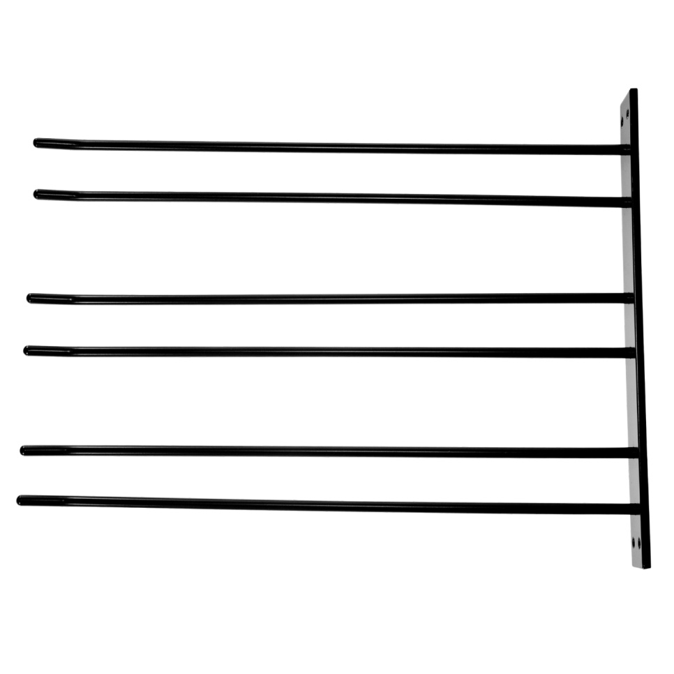 Cintre en verre pour le montage mural - noir, 12 pcs de verre - Hippie de Luxe