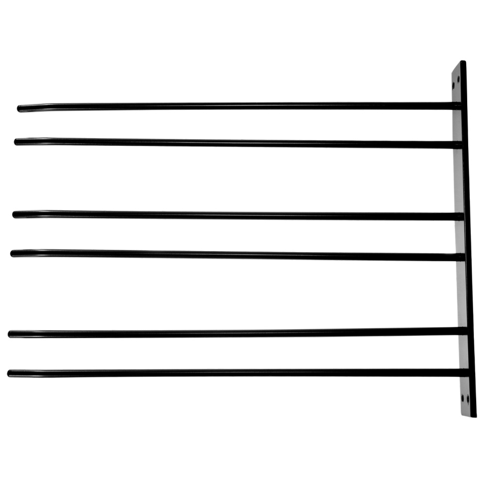 Cintre en verre pour le montage mural - noir, 12 pcs de verre - Hippie de Luxe