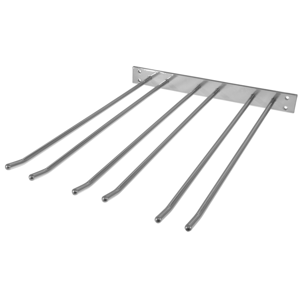 Cintre en verre pour le montage mural - argent, 12 pcs de verre - Hippie de Luxe dans le groupe Décoration de la cuisine / Intérieur : Portes-verres suspendus l\'adresse The Kitchen Lab (1422-27544)