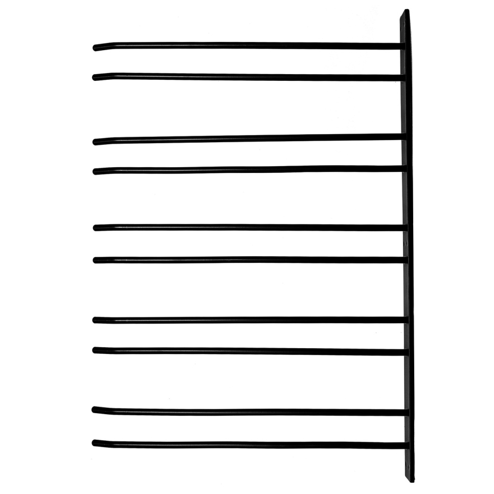 Cintre en verre pour le montage mural - noir, 15 verres - Hippie de Luxe