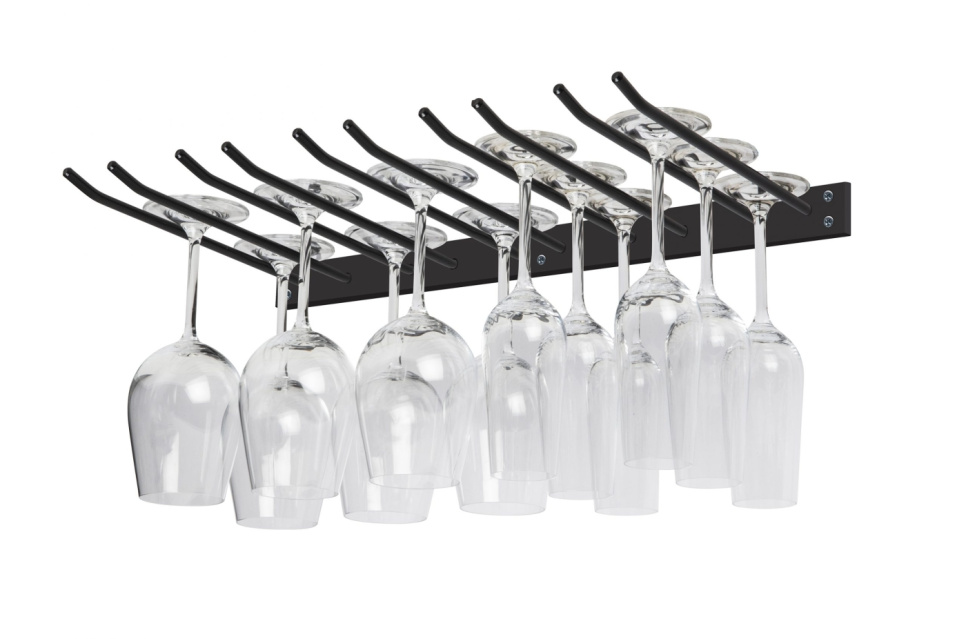 Cintre en verre pour le montage mural - noir, 15 verres - Hippie de Luxe