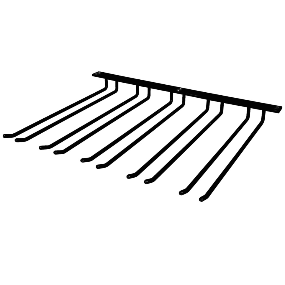 Cintre en verre pour le montage du toit - noir, 20 verres - Hippie de Luxe dans le groupe Décoration de la cuisine / Intérieur : Portes-verres suspendus l\'adresse The Kitchen Lab (1422-27552)