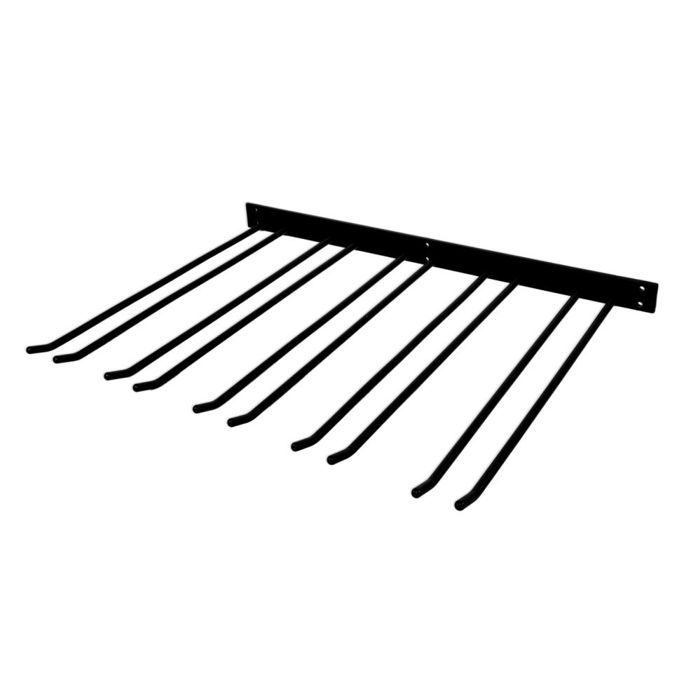 Cintre en verre pour le montage mural - noir, 20 verres - Hippie de Luxe