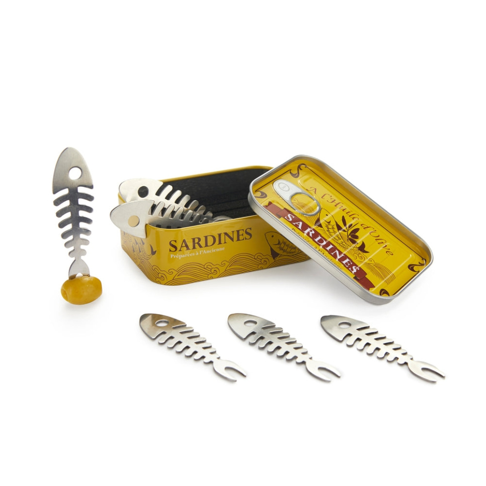 Fourchettes apéritif, Sardines, lot de 6 - Balvi dans le groupe Arts de la table / Couverts / Fourchettes l\'adresse The Kitchen Lab (1422-36410)