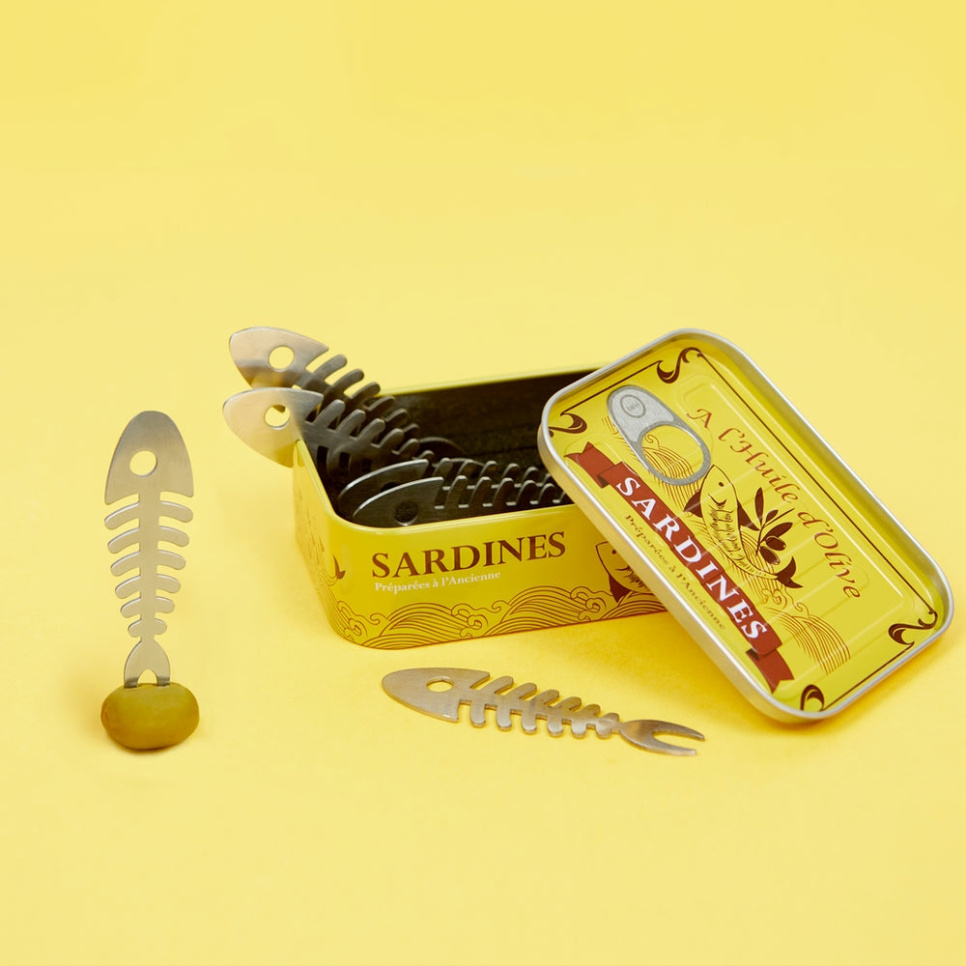 Fourchettes apéritif, Sardines, lot de 6 - Balvi
