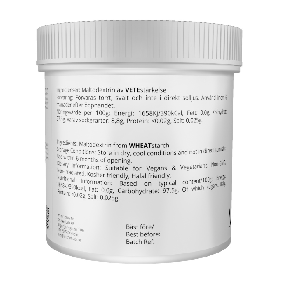 Maltodextrine, 1000g - The Kitchen Lab
