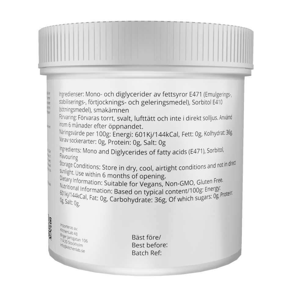 Gel de soie (E471) - The Kitchen Lab