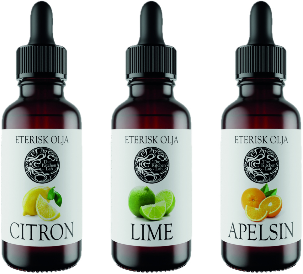 Huiles essentielles d\'arômes, 30 ml - The Kitchen Lab dans le groupe Cuisine / Cuisine moléculaire / Ingrédients pour la cuisine moléculaire l\'adresse The Kitchen Lab (1429-16779)
