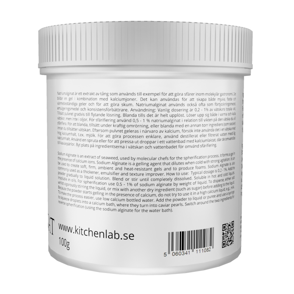 Alginate de sodium (E401) - The Kitchen Lab