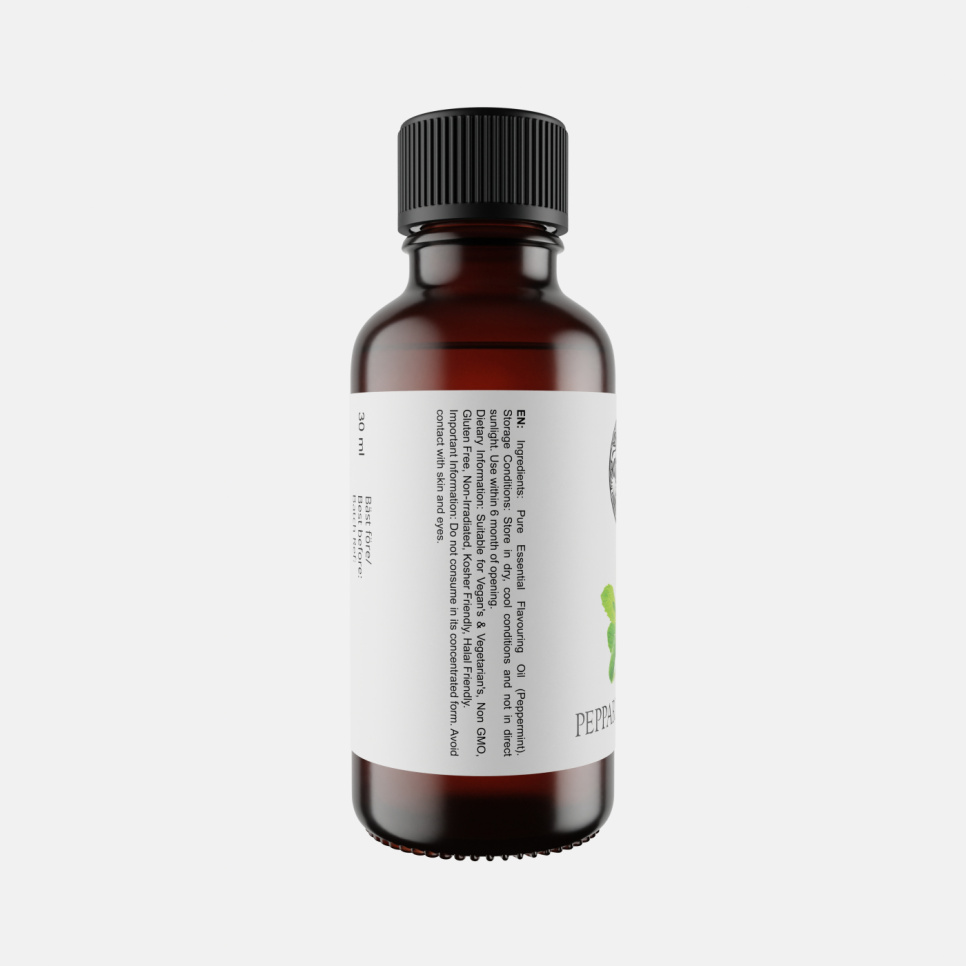 Huile de menthe poivrée, 30ml - The Kitchen Lab