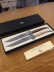 Set de 2 couteaux de cuisine. Manche beige et chocolat - Forge de Laguiole
