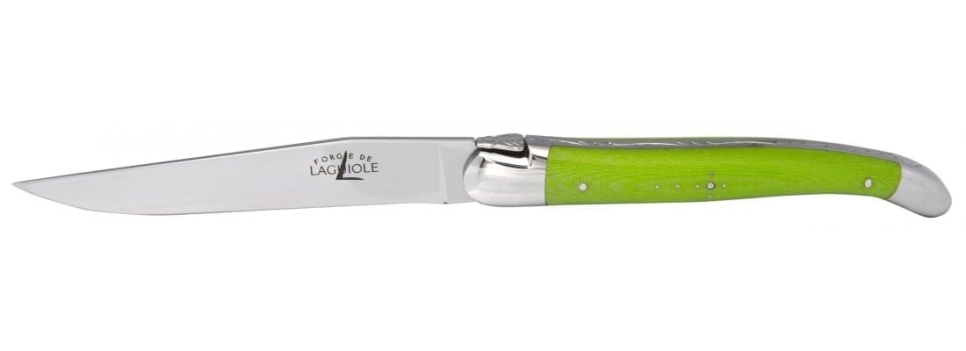 Set de 6 couteaux de table faits main, manches en micarta - Forge de Laguiole