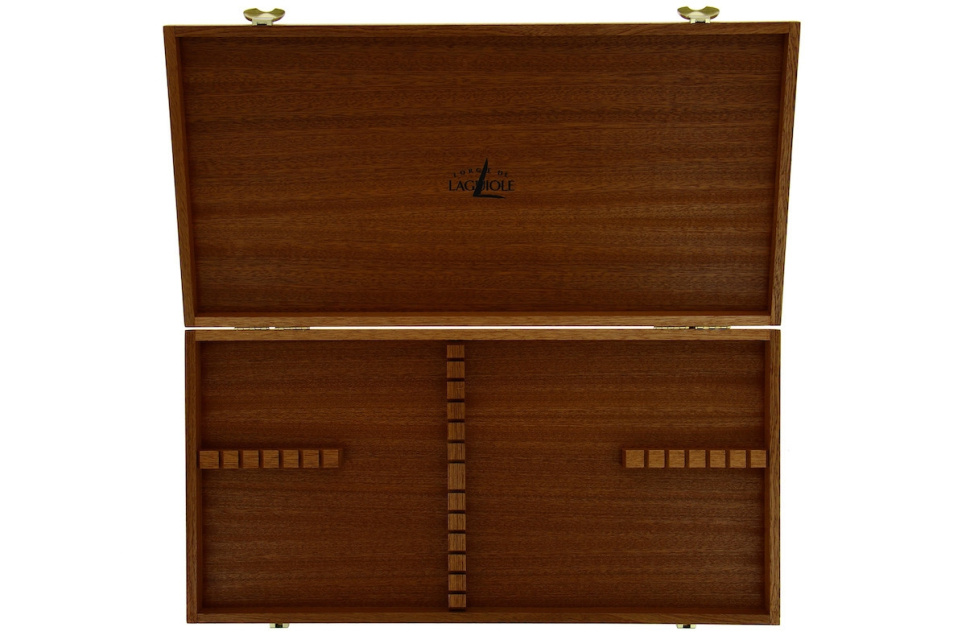 Coffret de rangement 05 pour 24 couverts, bois de sapelli - Forge de Laguiole