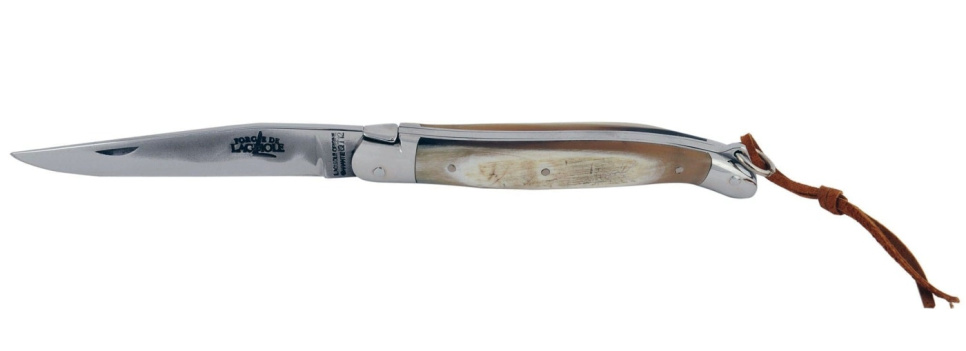 Couteau de cuisine à lame pliante - manche en corne de vache dans le groupe Arts de la table / Couverts / Couteaux l\'adresse The Kitchen Lab (1446-17101)