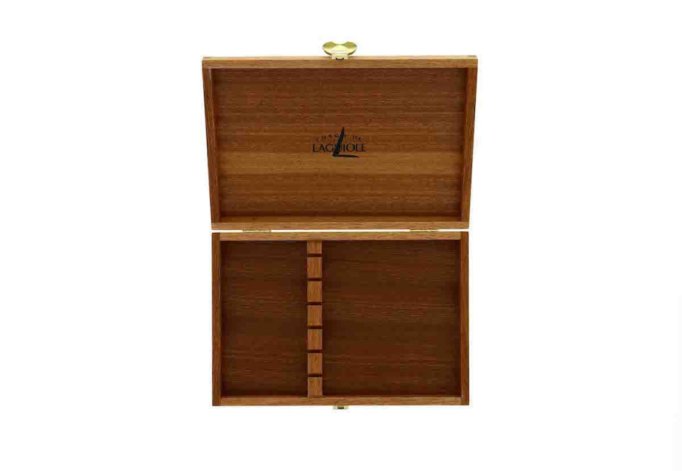 Coffret de rangement pour 6 couverts, Sapele - Forge de Laguiole dans le groupe Arts de la table / Couverts / Rangement des couverts l\'adresse The Kitchen Lab (1446-23658)