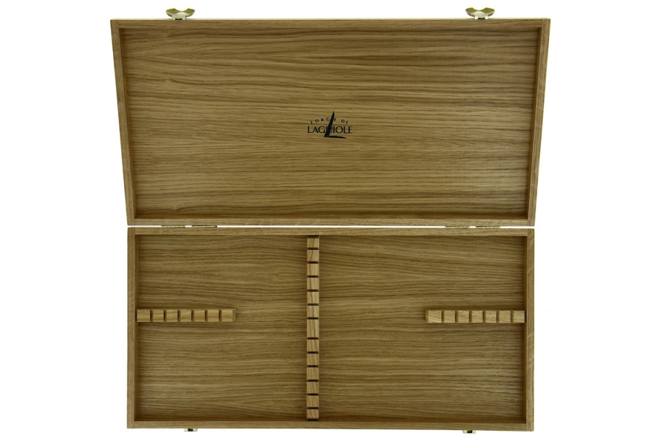 Coffret de rangement 03 pour 24 couverts, Chêne - Forge de Laguiole