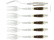 Six fourchettes, manches en bois de cerf, polis, Tradition - Forge de Laguiole