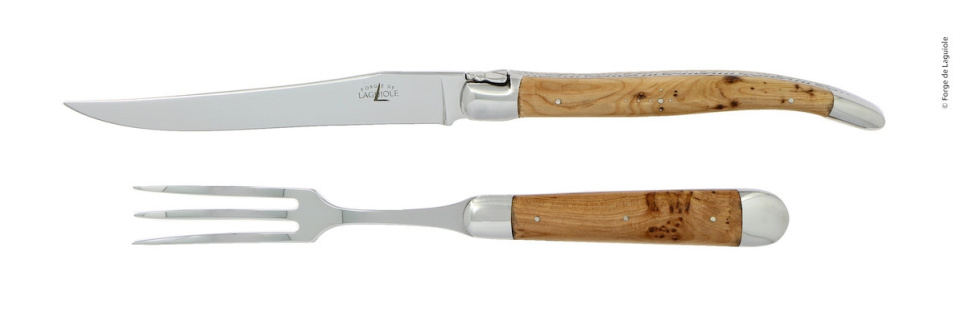 Set à sculpter 17 cm, En manche, poli, Tradition - Forge de Laguiole dans le groupe Cuisine / Couteaux de cuisine / Couteaux à trancher l\'adresse The Kitchen Lab (1446-32947)