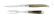 Set à sculpter 17 cm, manche en corne légère, poli, Tradition - Forge de Laguiole