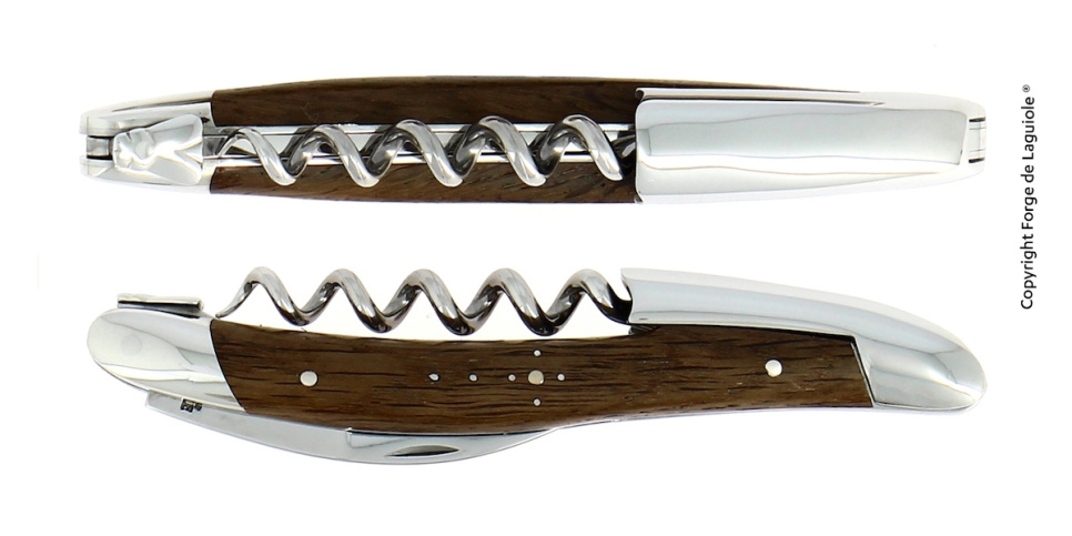 Couteau de sommelier en chêne pétrifié, poli, Tradition - Forge de Laguiole dans le groupe Cocktails et Vin / Accessoires pour le vin / Couteaux de sommelier et ouvre-bouteilles l\'adresse The Kitchen Lab (1446-32966)
